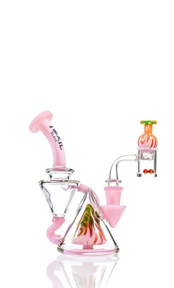 6″ Toxic Pyramid Wigwag Recycler Complete Kit Pipe High Quality