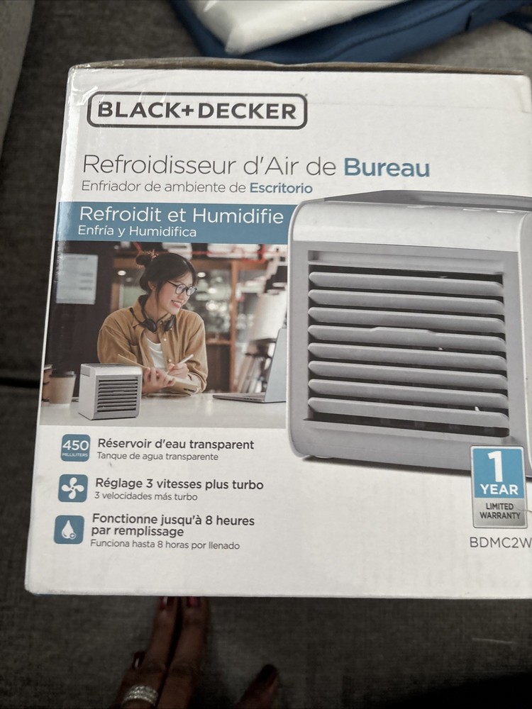 Black + Decker BDMC2W Desktop Air Cooler Open box