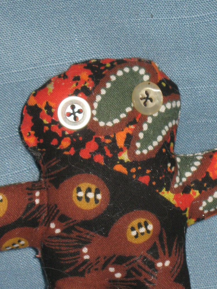 VOODOO DOLL-POPPET-HANDMADE- 4 1/2"
