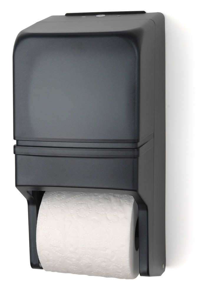 HARBOR HDSBT-1 TISSUE DISPENSER STANDARD TWO ROLL TRANSLUCENT DARK