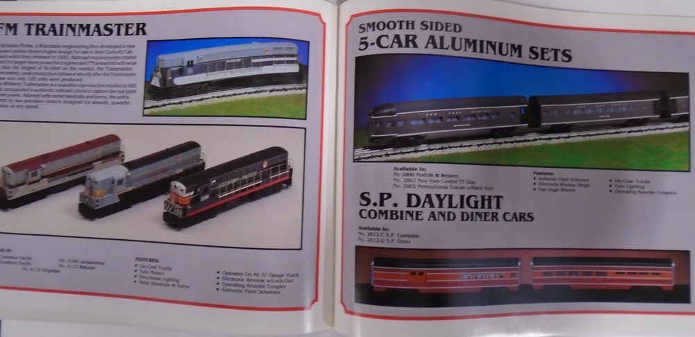 WILLIAMS ELETRIC TRAINS 1990 CROWN EDITION LINE CATALOG