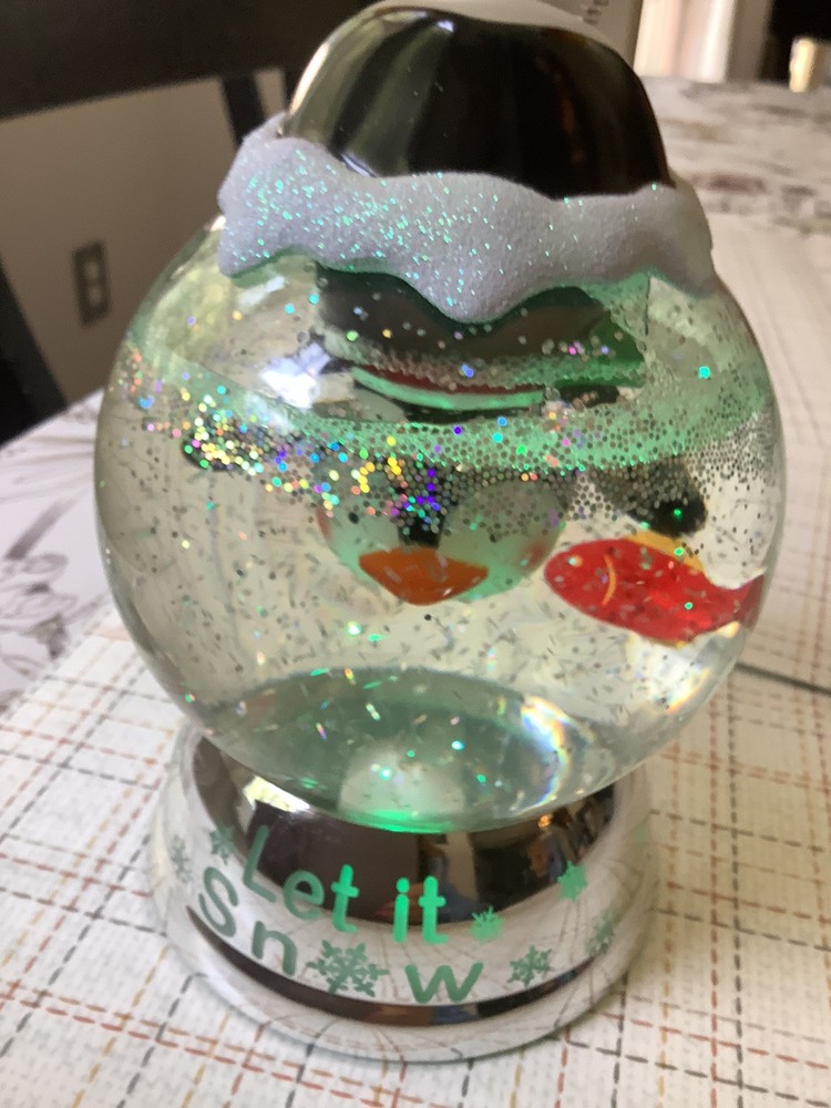 Upside Down Penguin With Fish Snow Globe Lights Up Taiwan