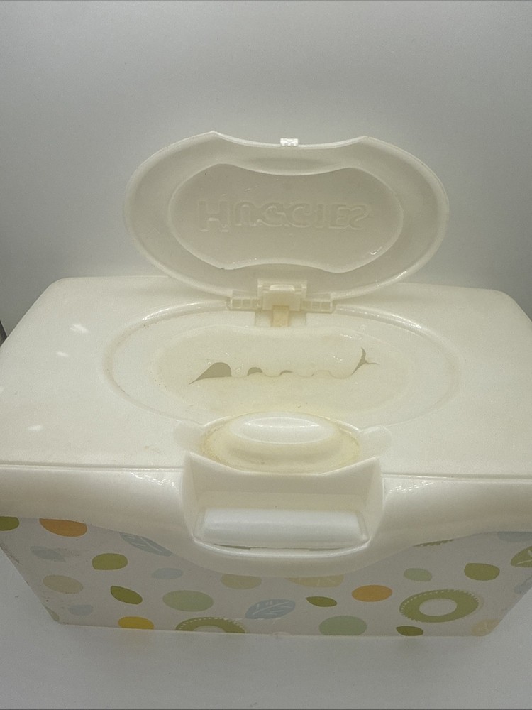 Huggies Baby Wipes Empty Box Container Leaf Design Plastic Dispenser Diaper