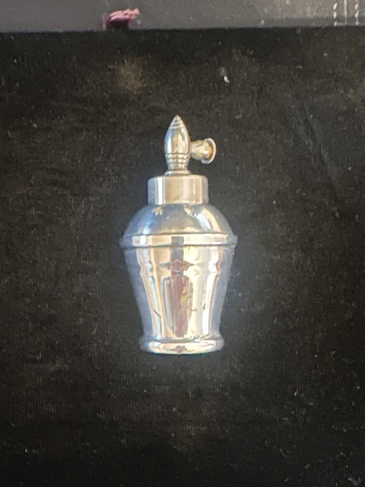 Antique Atomizer Perfume Bottle Weighted Sterling Silver 3 1/4" 82g