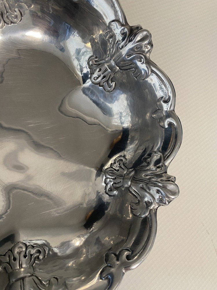 Fruit Bowl Silver fleur de lys 2009 Read The Description