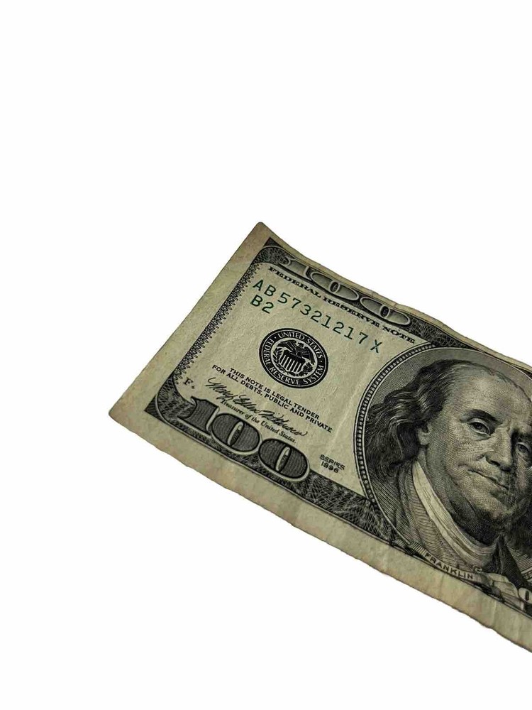 Rare 1996 $100 dollar bill-Off Center-Misaligned-Error X 100