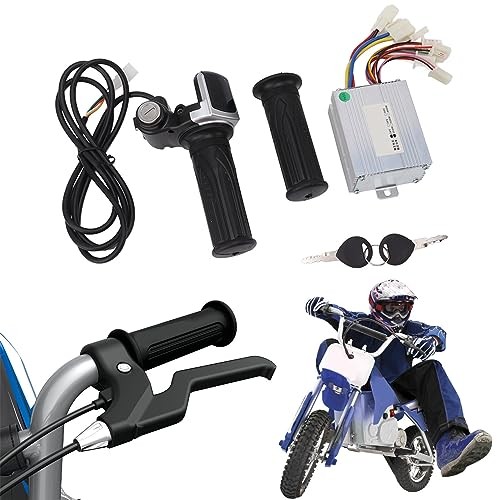 Motor Brushed Speed Controller Kit, Throttle Grip with Lock Throttle Twist