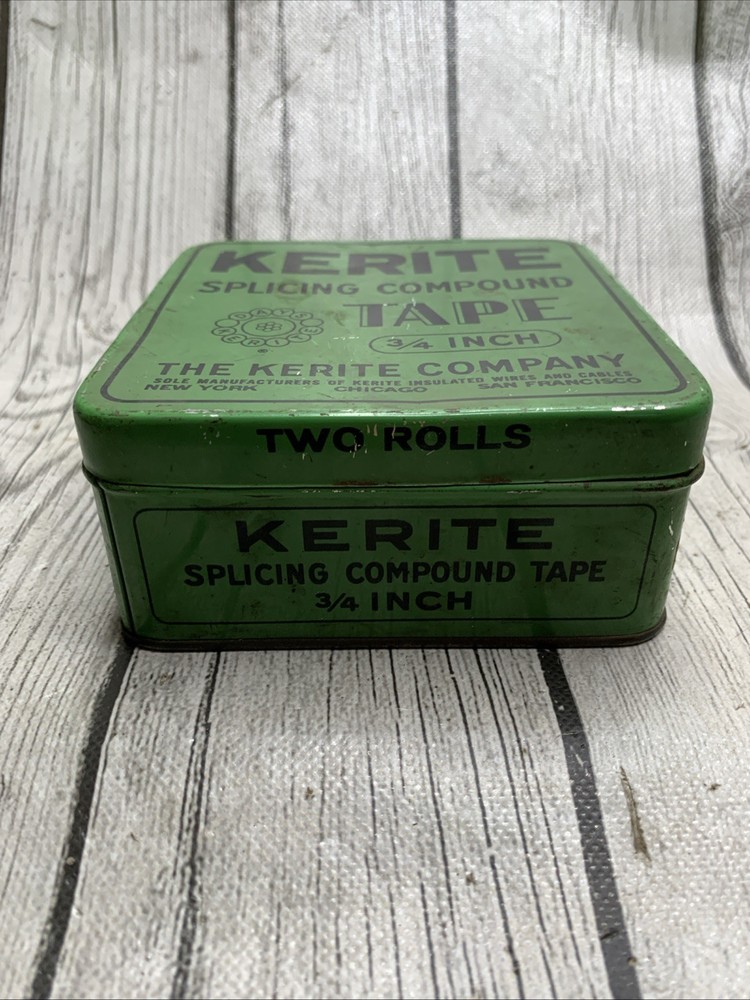 Antique Advertising Tin Kerite Splicing Compound Tape