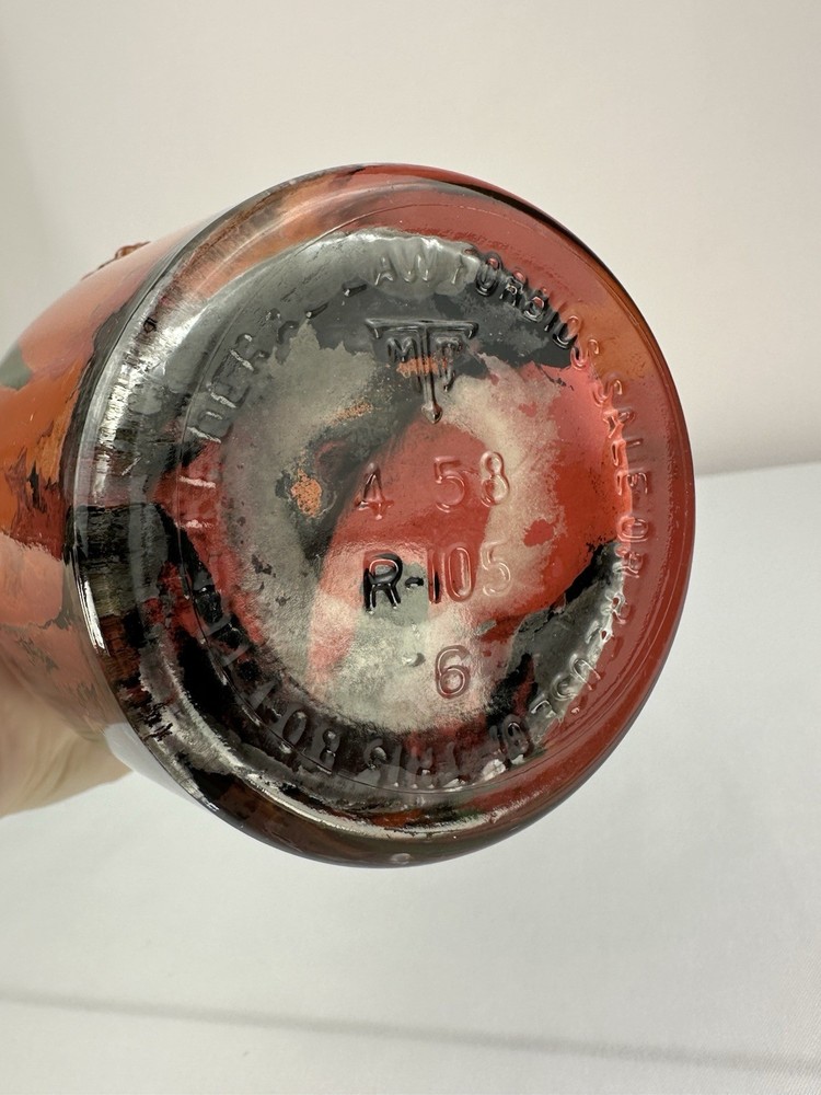 Painted Glass Alcohol “S” Bottle