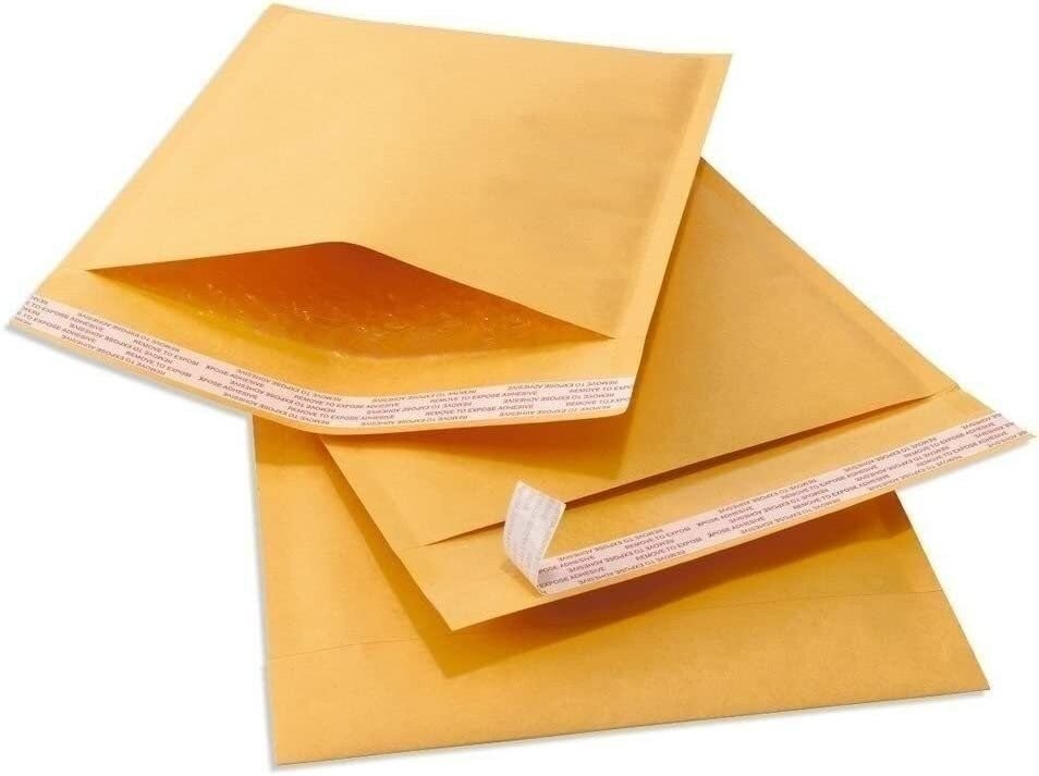 1000 #CD 7.25x8 Kraft Paper Bubble Padded Envelopes Mailers Shipping Case...