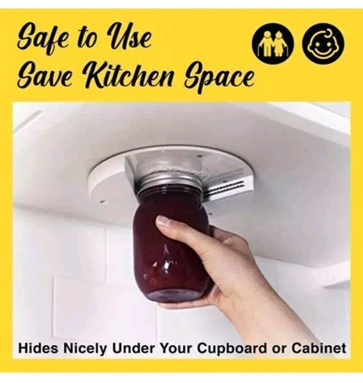 EZ Jar Single Hand Under Counter Jar Opener