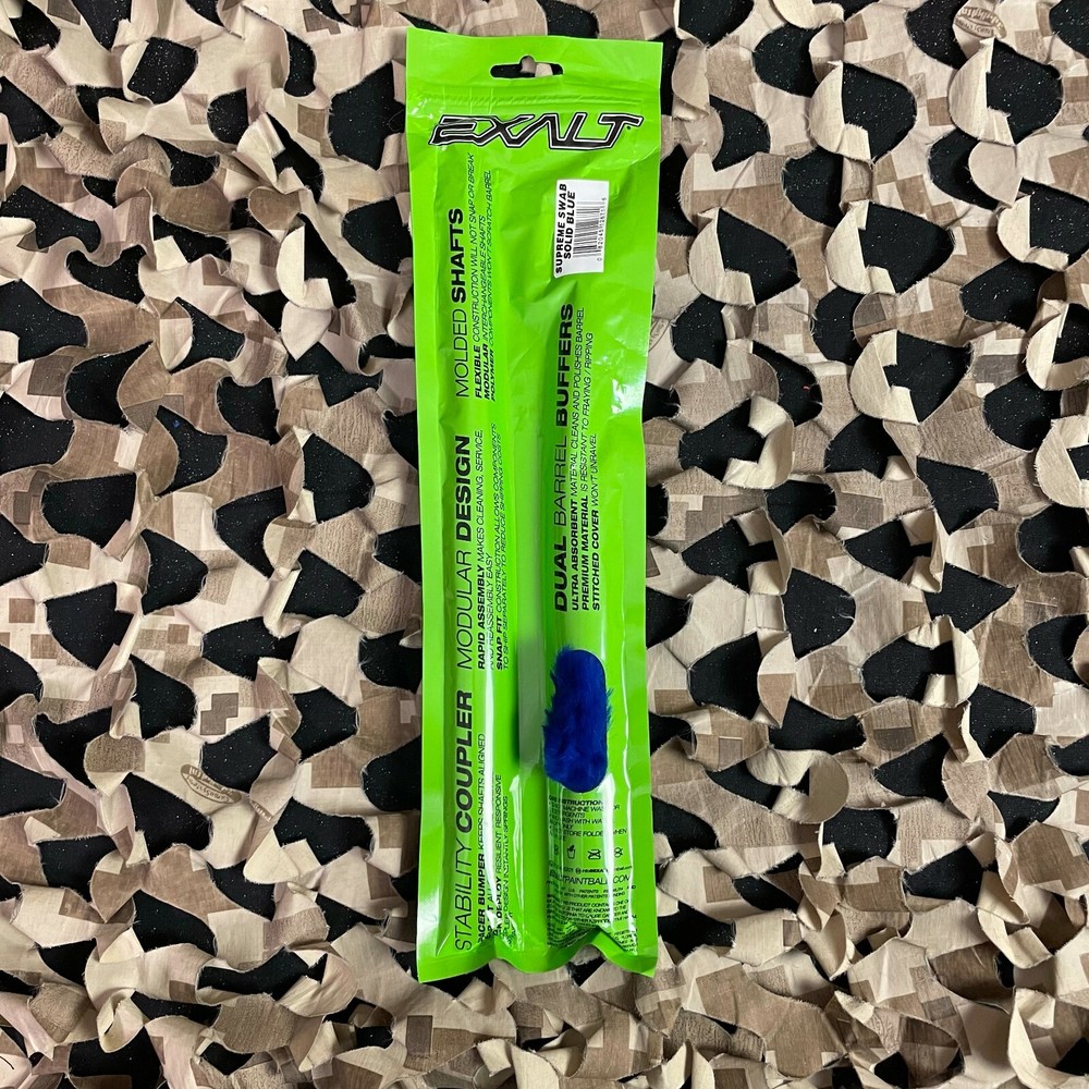 NEW Exalt Paintball Supreme Swab - Solid Blue