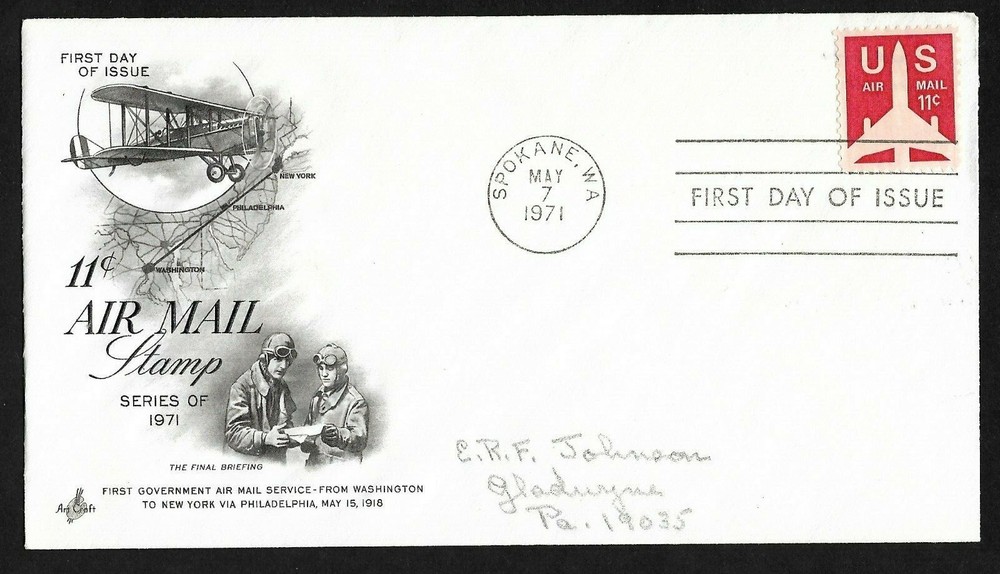 #C78 11c Jet Airliner - ArtCraft FDC