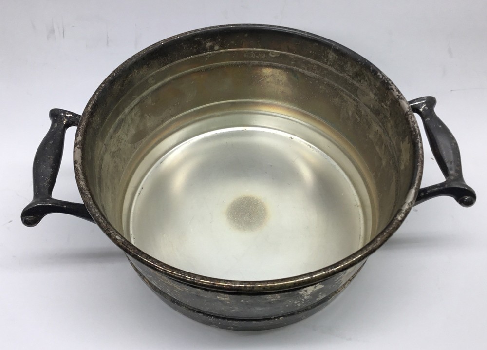 Vintage Silver Plate on Copper Handled Bowl …….[S1-4]