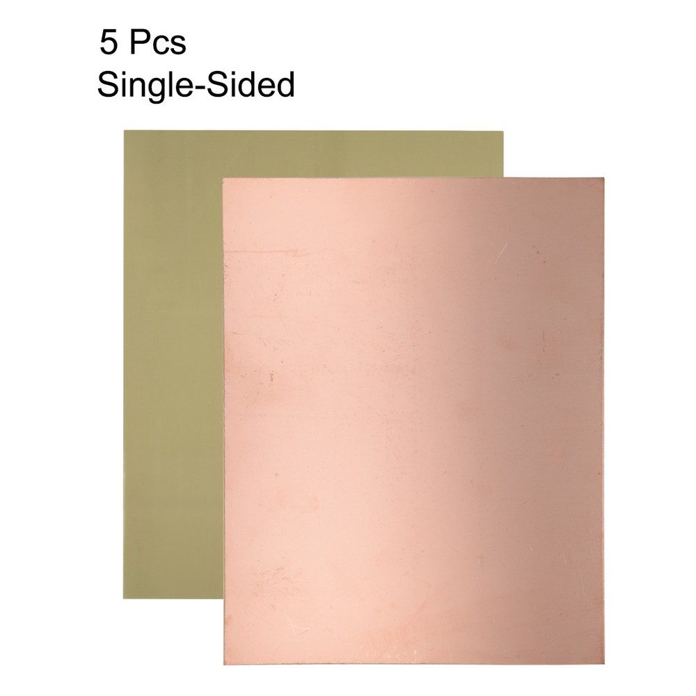 5pcs. 250x200mm Single Side Coated Copper Laminated PCB Circuit Bakelite Board