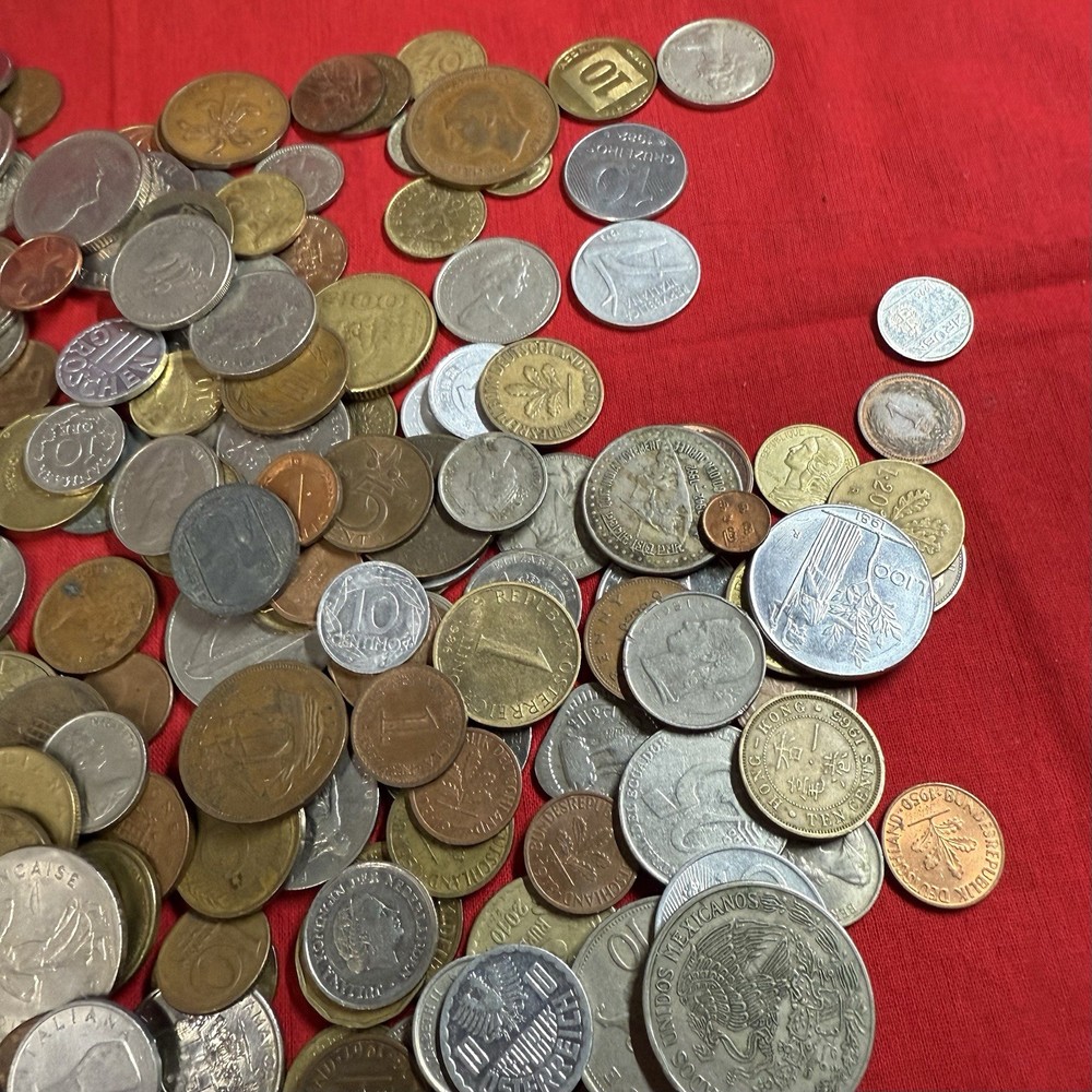 2lbs World Coins - Mixed Countries, Bulk Foreign, Unsesrched