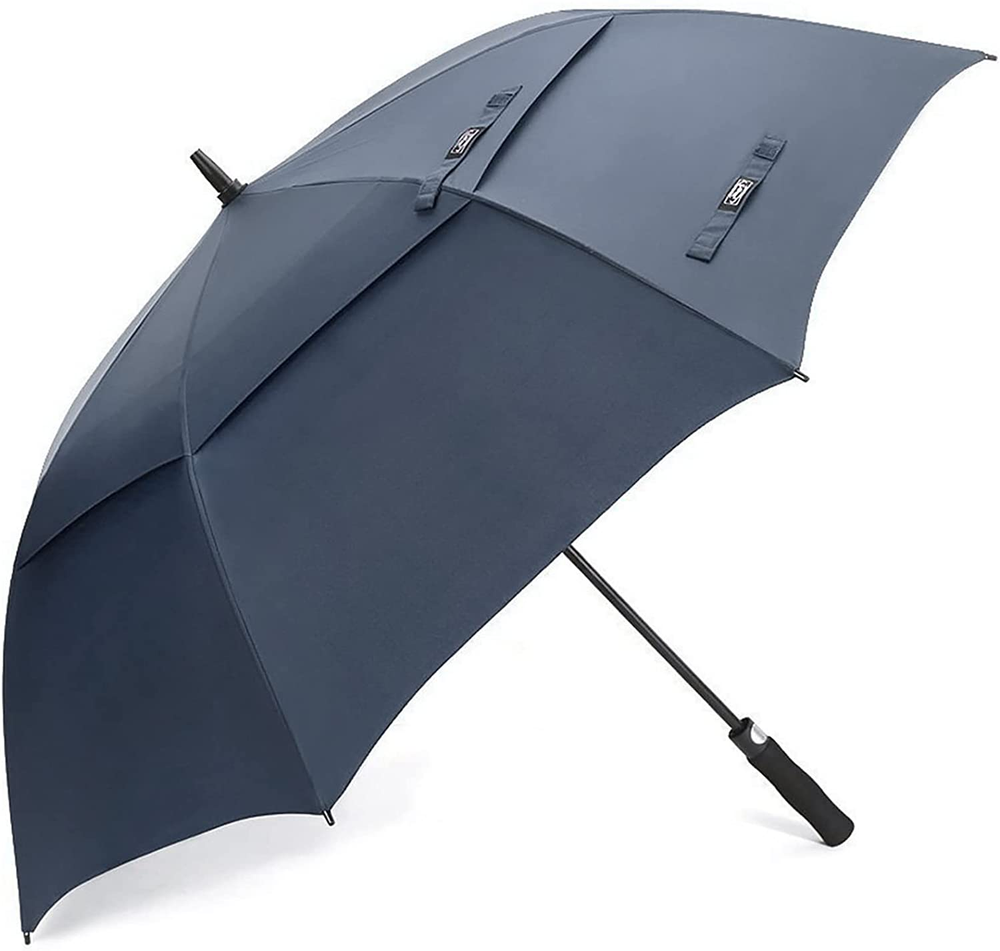 G4Free 68 Inch Automatic Open Golf Umbrella Extra Large, Navy Blue