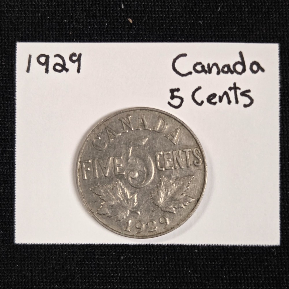 1929 Canada 5 Cents