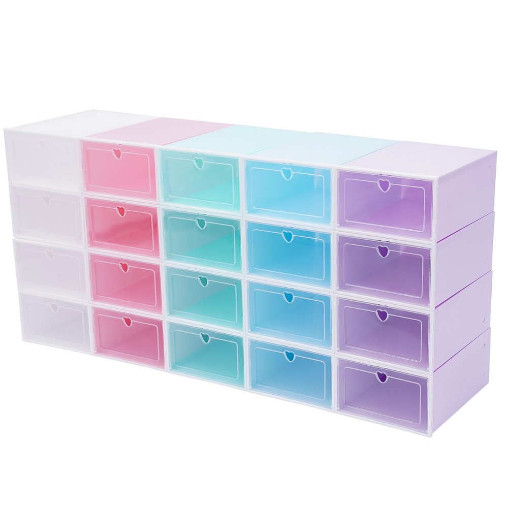 Transparent Shoe Boxes with Dustproof and Moistureproof Features, High-Quality