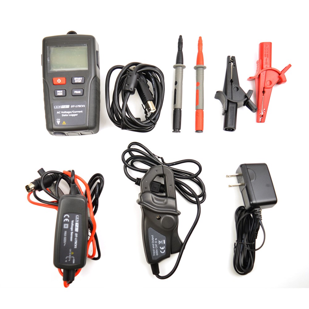 DT-175CV1 AC Current and Voltage Datalogger Digital LCD Display #