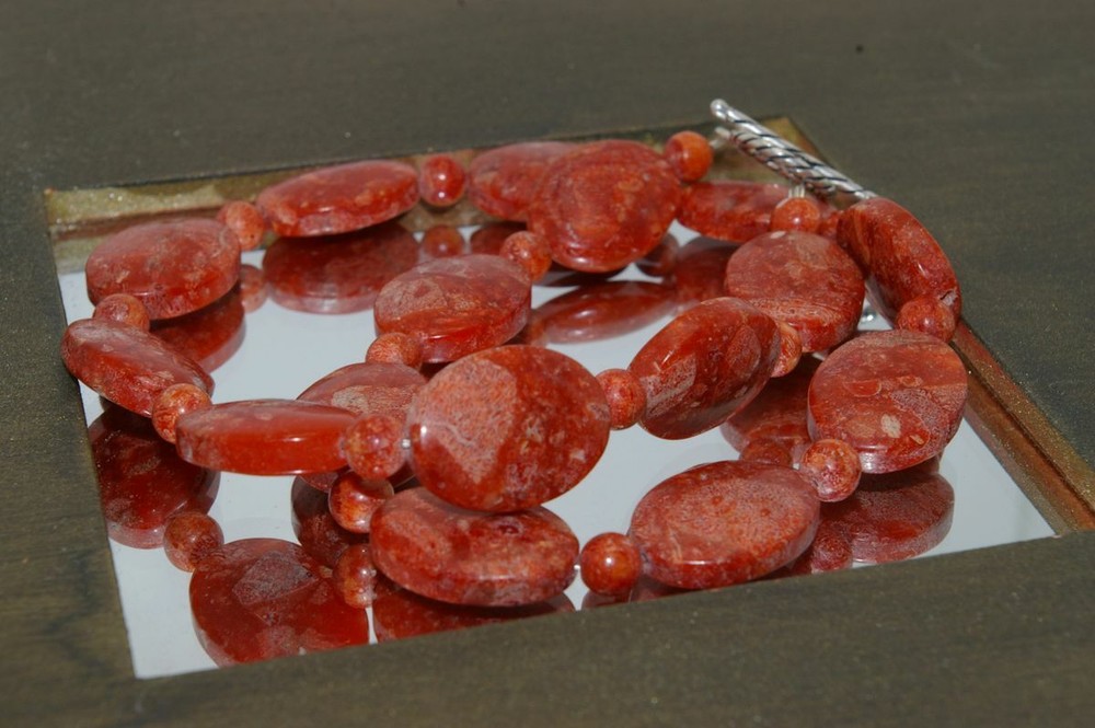 Vitality - Handcrafted Red Coral Necklace