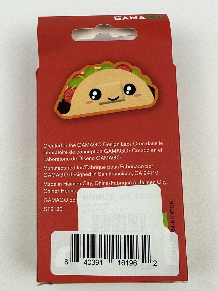Taco Pattern Self-Adhesive Fun Novelty Bandages 18pcs