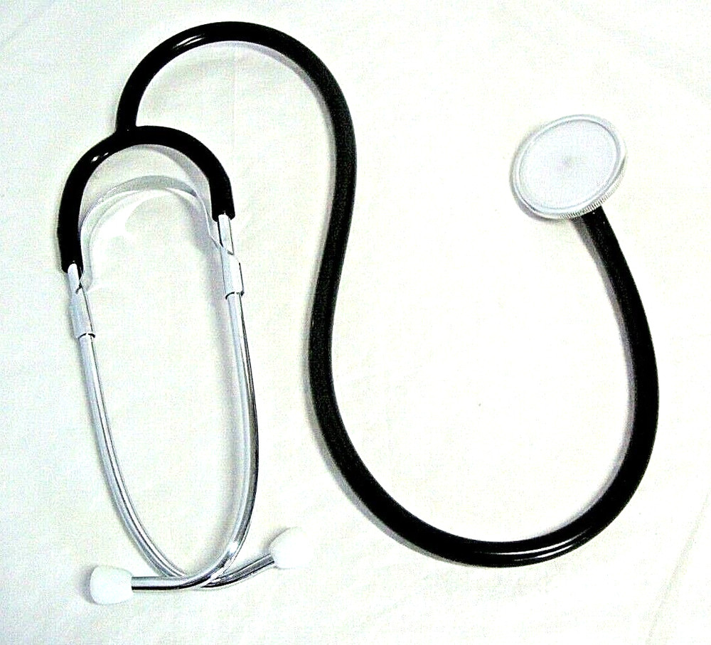 Classic Single Head Cardiology Stethoscope - 22" Black