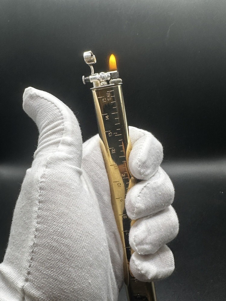 Dunhill Sylph Ruler Lighter With Original Pouch MINT CONDITION