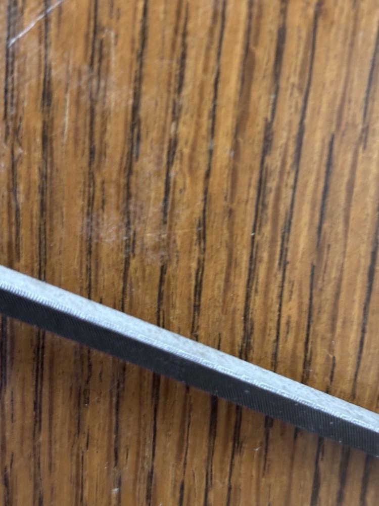 Disston No 1 Vintage File Handle with a Triangular Nickelson Slim File