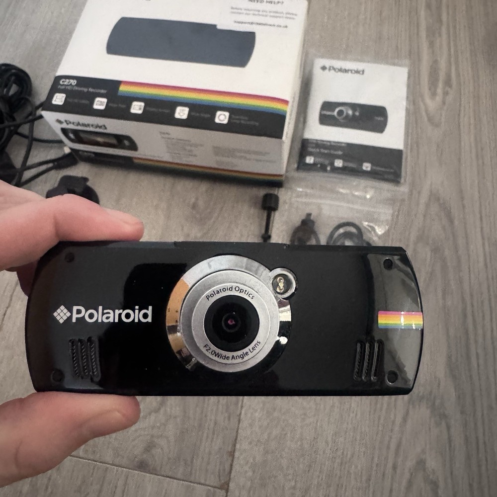 Polaroid C270 Full HD Dash Cam Driving Recorder Boxed Tested Working