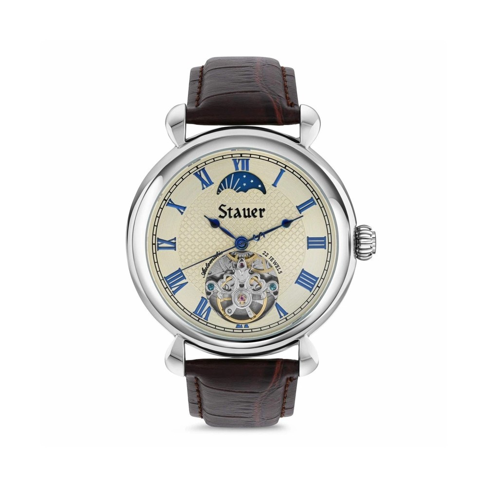 Stauer Copernicus Open Heart Automatic Watch for Men – 42mm Case, Guilloch