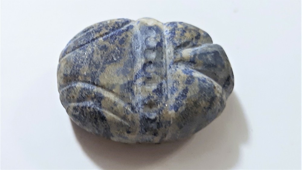 Ancient Lapis Levant Scarab Stamp Seal