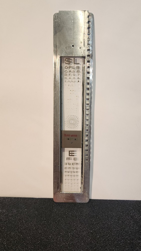 Vintage Eye Projector Chart & Opthalmoscope Model 11305 w/ Cords