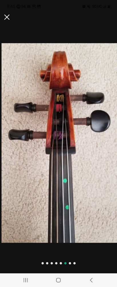 4 String Maestro European tone 1/2 Cello, flamed maple back