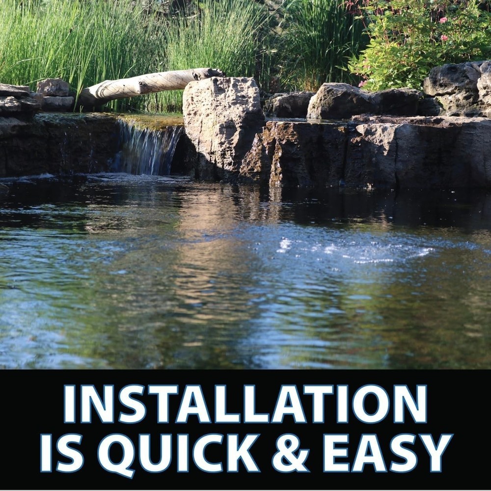 Complete Pond Aerator System - Quiet 4W Energy Efficient Oxygen Bubbler for Fish