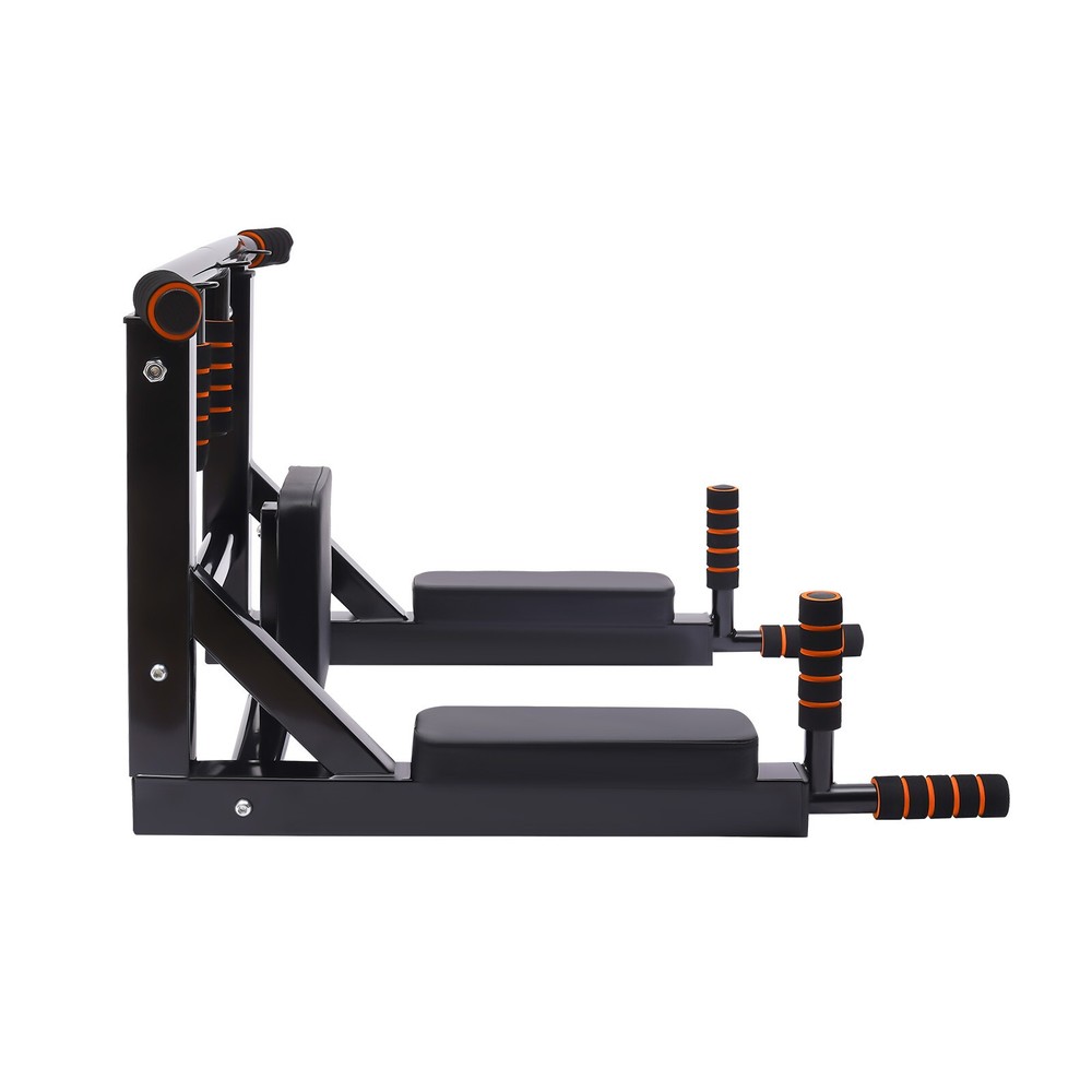 Pull Up Bar Raise Dip Station Vertical Knee Exercise Equipment Home Wall-Mount