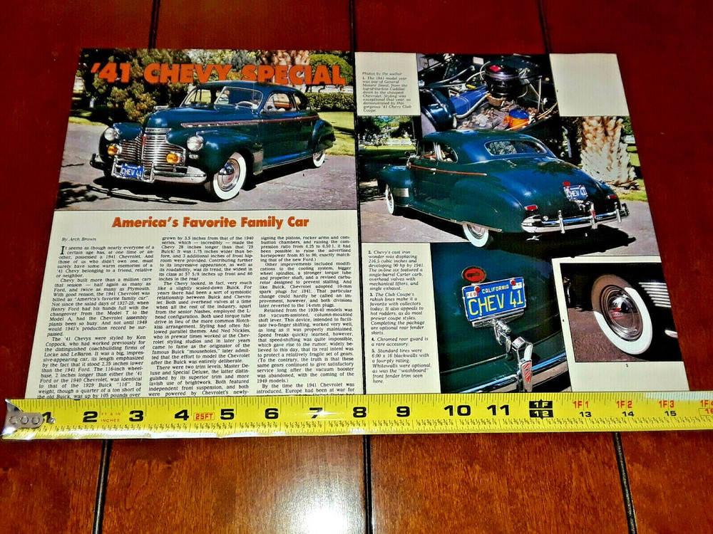 1941 CHEVROLET ORIGINAL 1992 ARTICLE