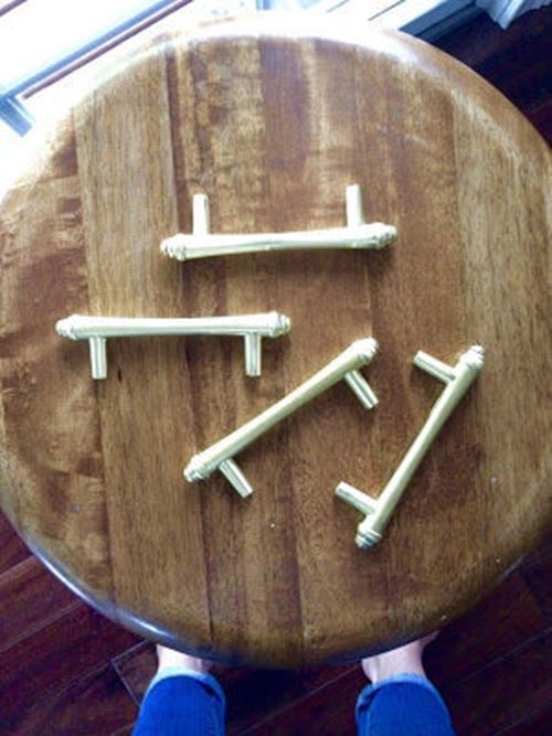 3" Abstractions Collection Pull Satin Brass