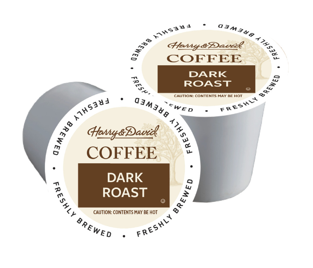 Harry & David Coffee Combo, Dark Roast, Caramel Pecan 2/18 ct boxes