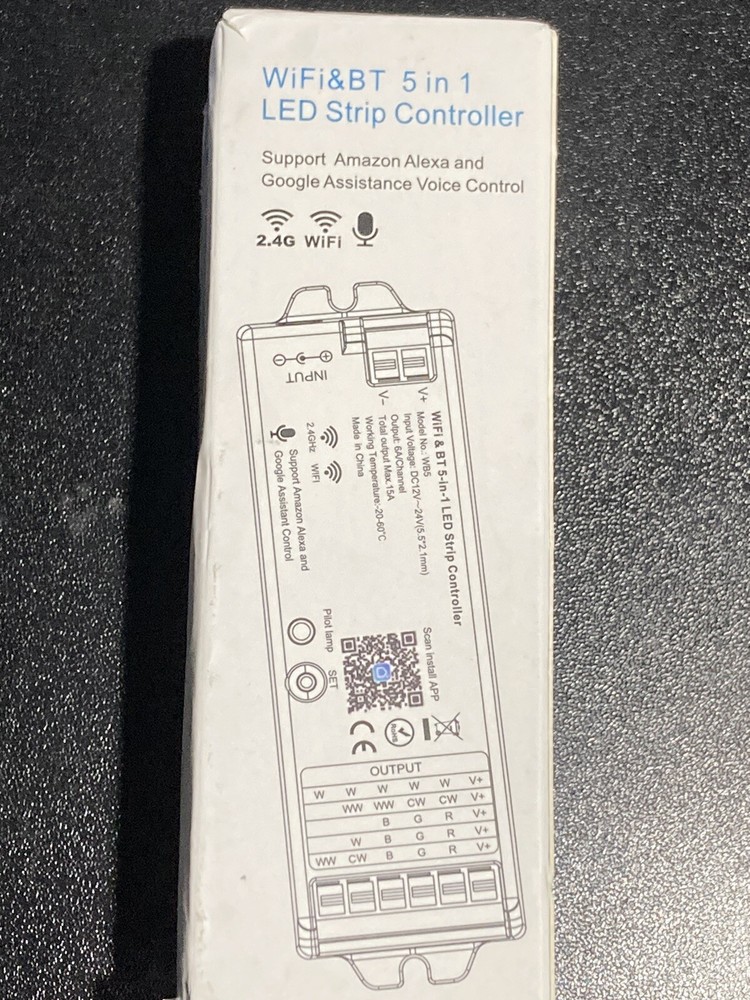 WiFi & BT 5 In 1 LED Strip Controller~Open Box