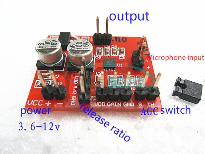 DC 3.6-12V MAX9814 Electret Microphone Amplifier Module AGC Function For Arduino