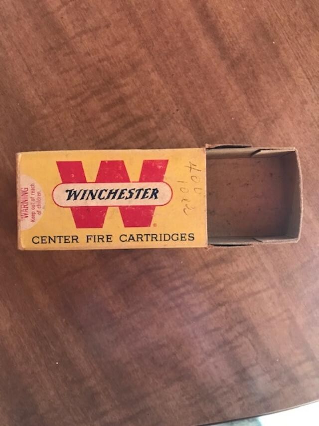 Vintage Winchester 32 Smith & Wesson 85 Grain Ammo Box, (EMPTY)