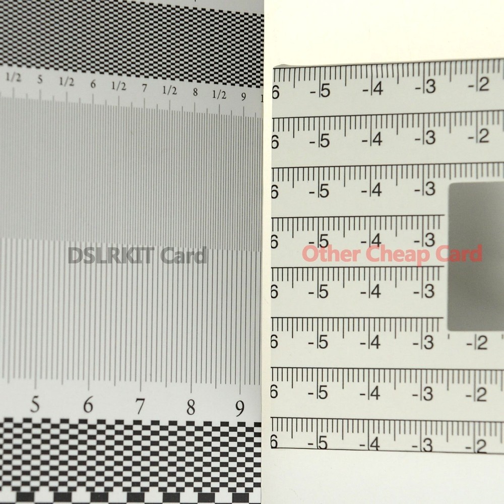 2 Pack Lens Focus Calibration Tool, Alignment Ruler, Folding Card, DSLR, Camera