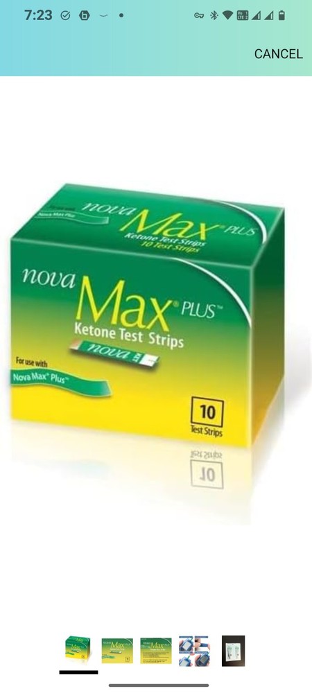 9 Boxes Of Nova Max Keytone Test Strips 10 Each Box
