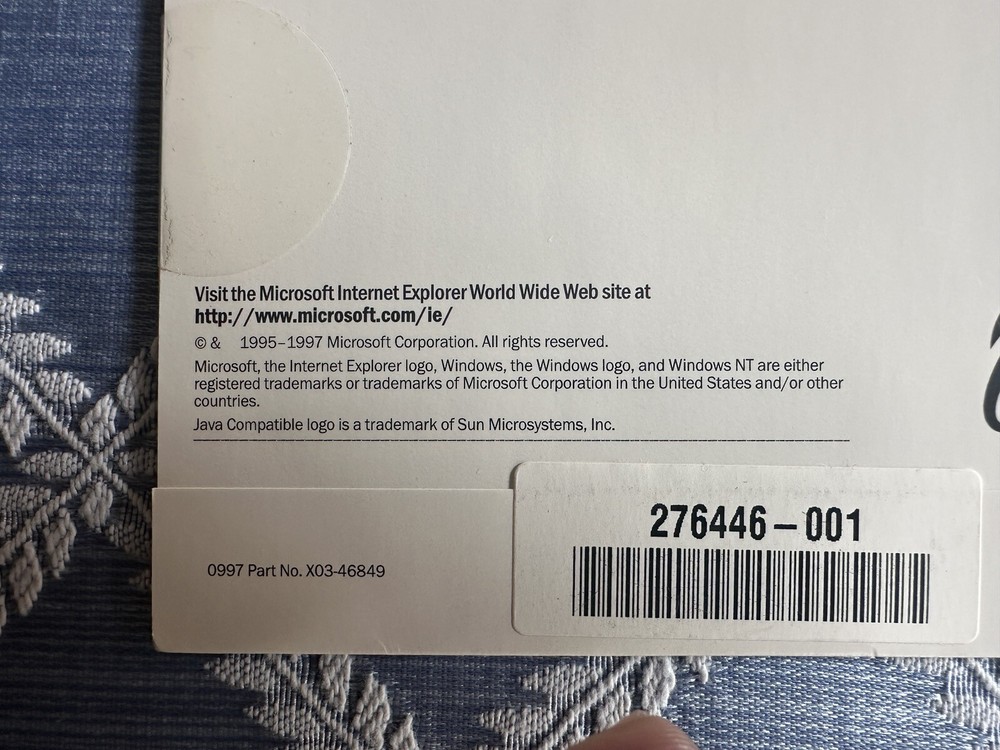 VINTAGE MICROSOFT INTERNET EXPLORER 4.0 CD ROM STILL SEALED