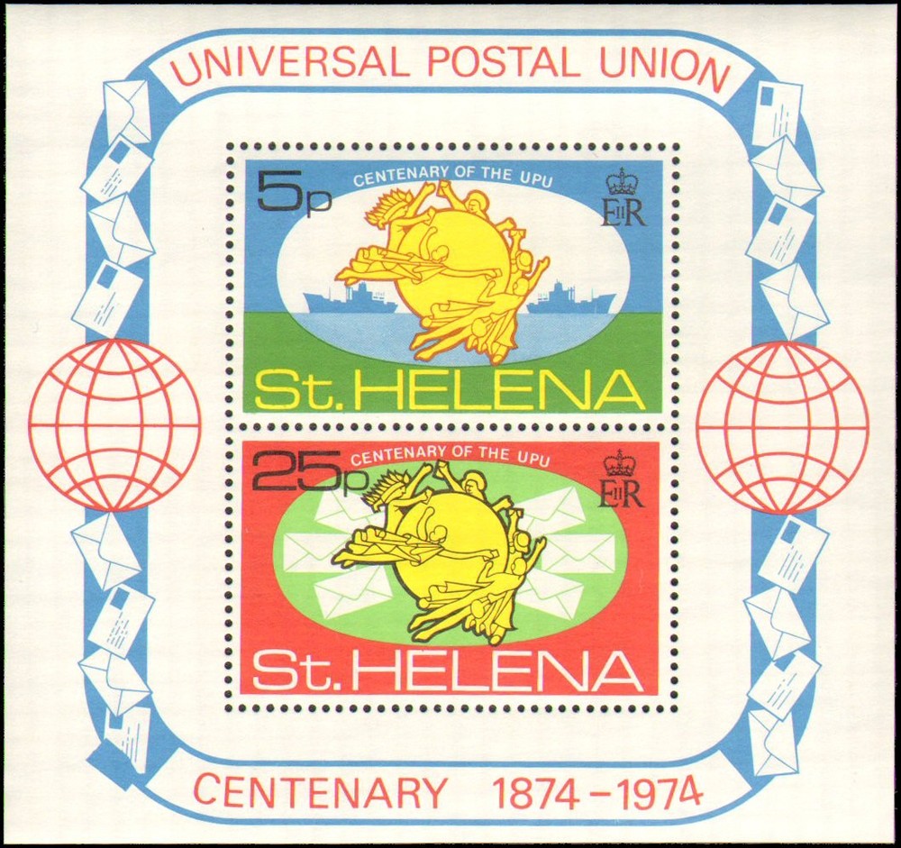 St. Helena #283-284a set MNH VF UPU