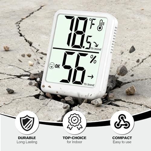 Digital Indoor Thermometer Hygrometer AAA