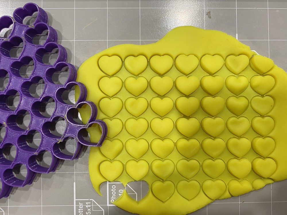 49x0.5” Mini Size Heart Shape Multicutter