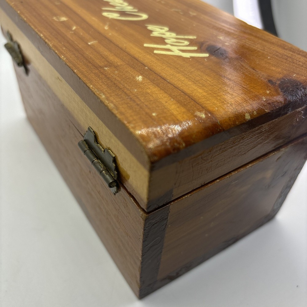Vintage Cedar Mini Hand Made Hope Chest