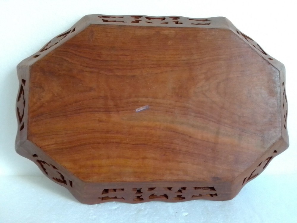 Handmade Carved Wooden Tray